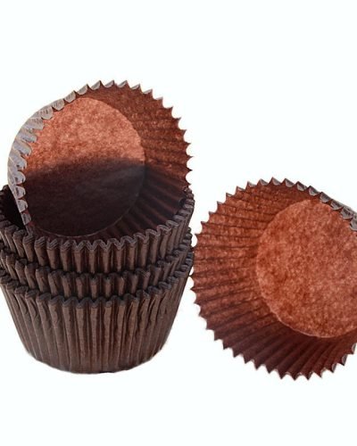 brown cupcake liner wrapper