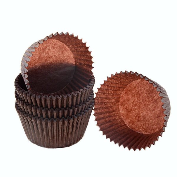 brown cupcake liner wrapper