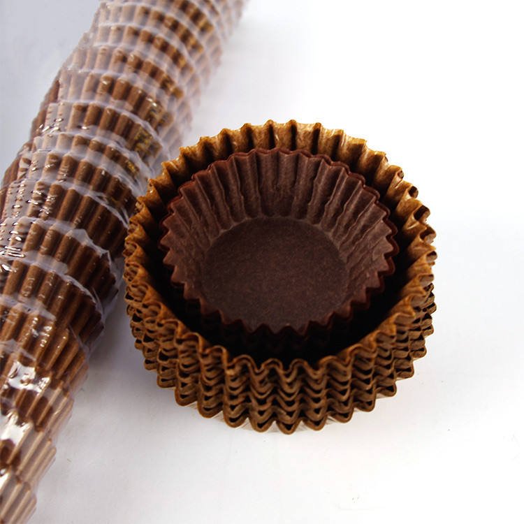 custom brown 5cm cupcake liner muffin cake cup greaseproof paper baking cups wrapper 5cm paper cupcake liner