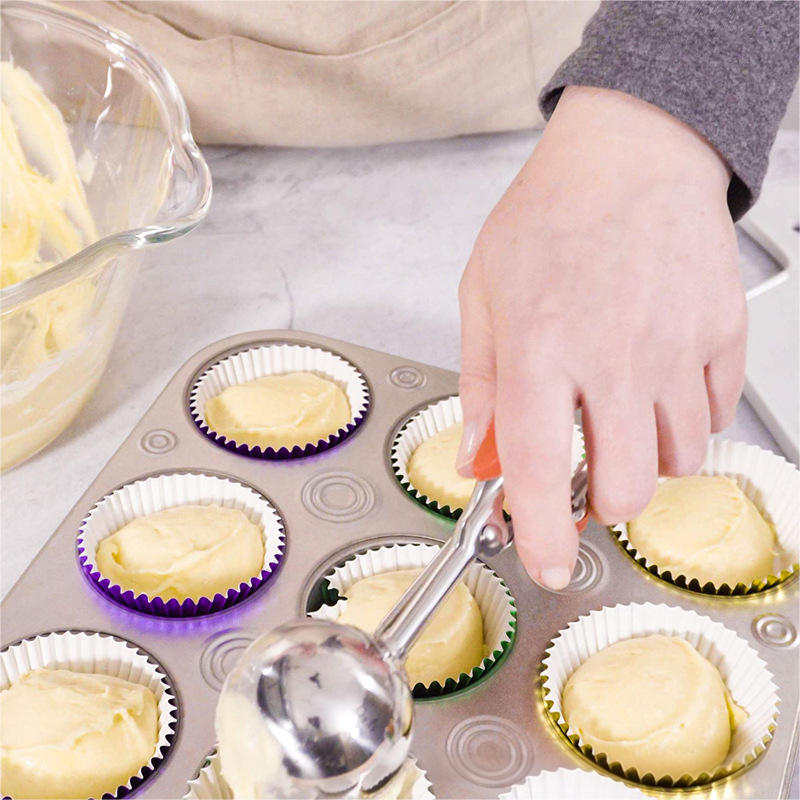 gold silver foil greaseproof paper cupcake liners