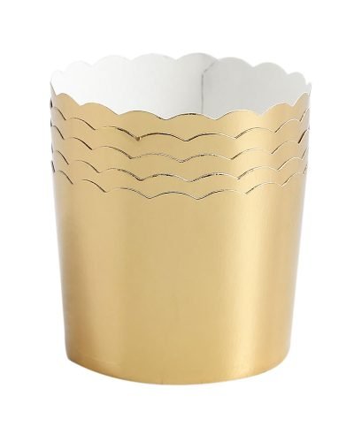 gold foil paper muffin cups cupcake wrappers
