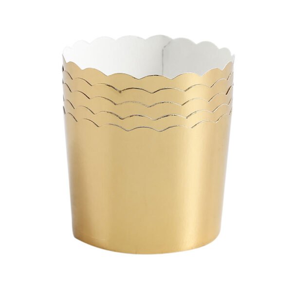gold foil paper muffin cups cupcake wrappers