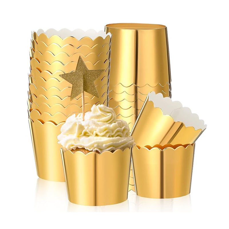 Gold foil paper muffin cups cupcake wrappers gold foil paper muffin cups cupcake wrappers