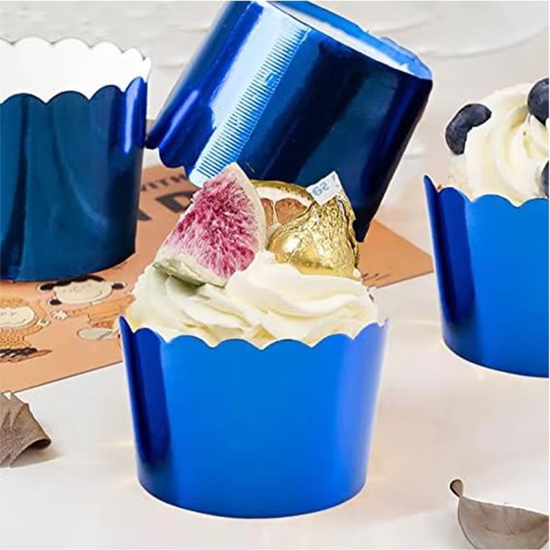 gold foil paper muffin cups cupcake wrappers