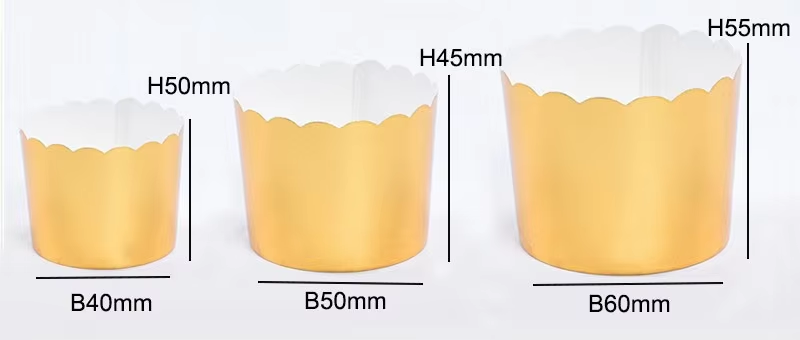 Gold foil paper muffin cups cupcake wrappers gold foil paper muffin baking cups size