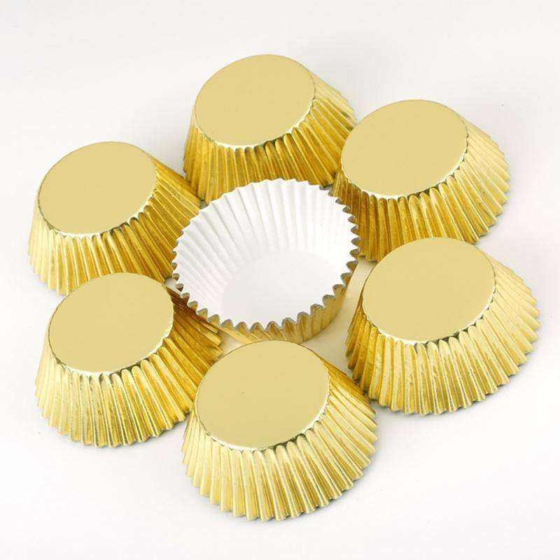 gold silver foil greaseproof paper cupcake liners gold silver foil greaseproof paper cupcake liners