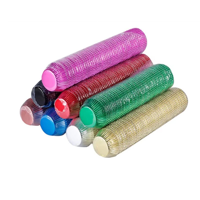 gold silver foil greaseproof paper cupcake liners