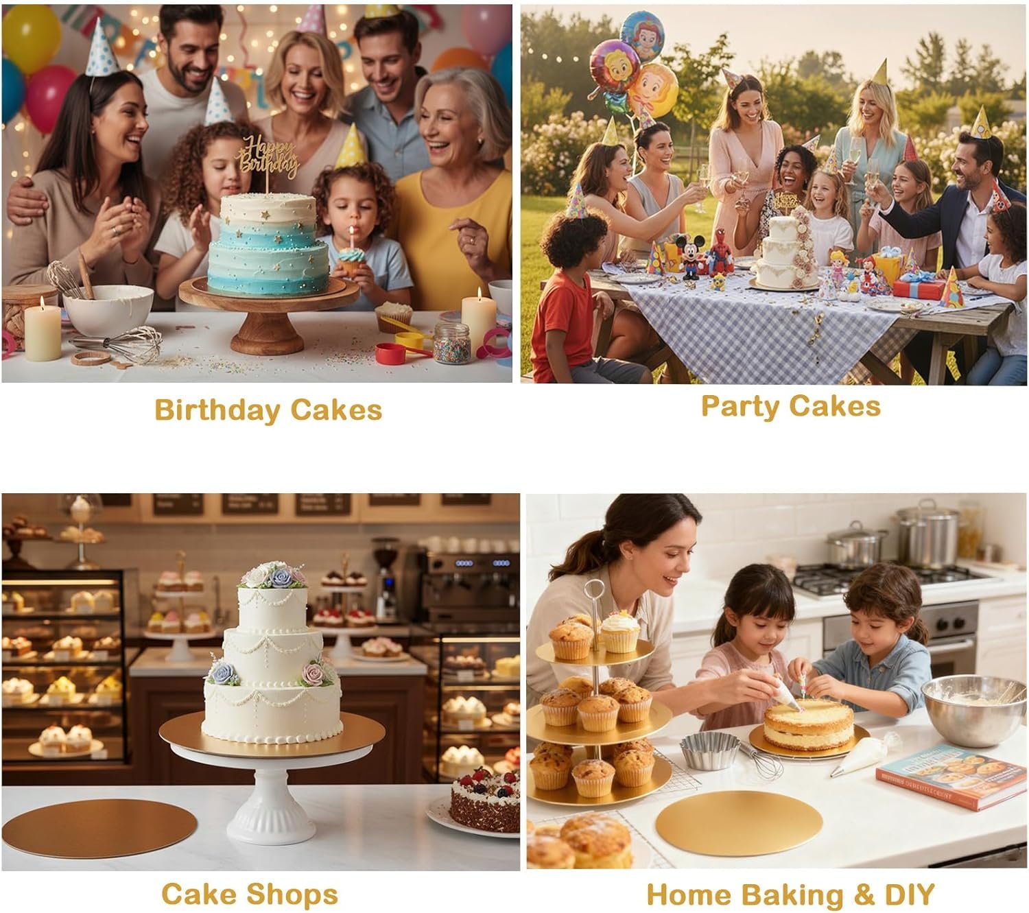 paper cake board gold paper cake tray