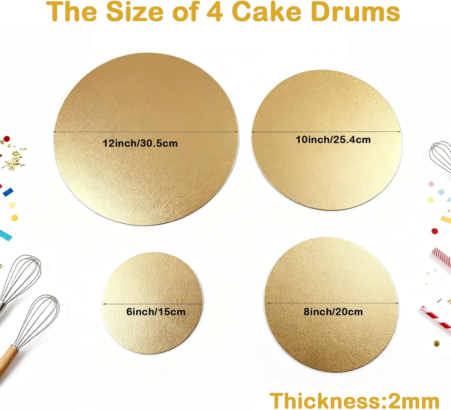 Paper cake board gold paper cake tray golden sliver paper cakeborad size