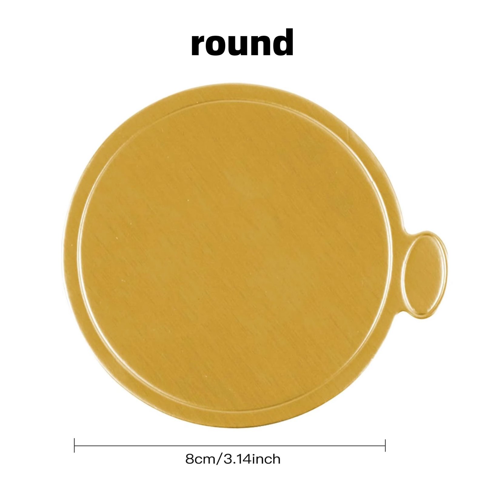 Gold cake boards paper mini dessert cake tray round small paper cake tray size