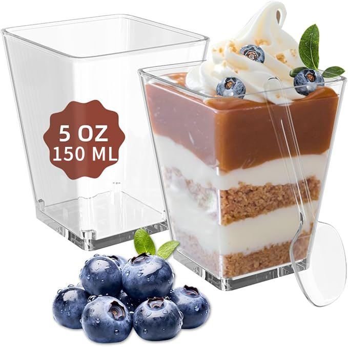 plastic dessert cups