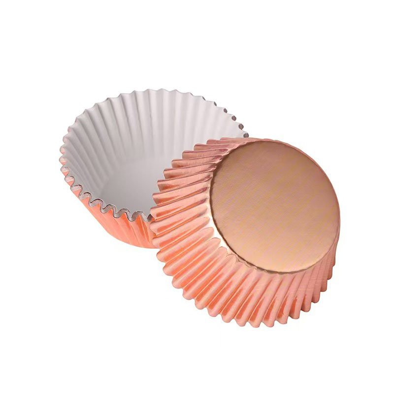 Gold Foil Paper Cupcake Liners Standard Size Foil paper baking cup gold rose