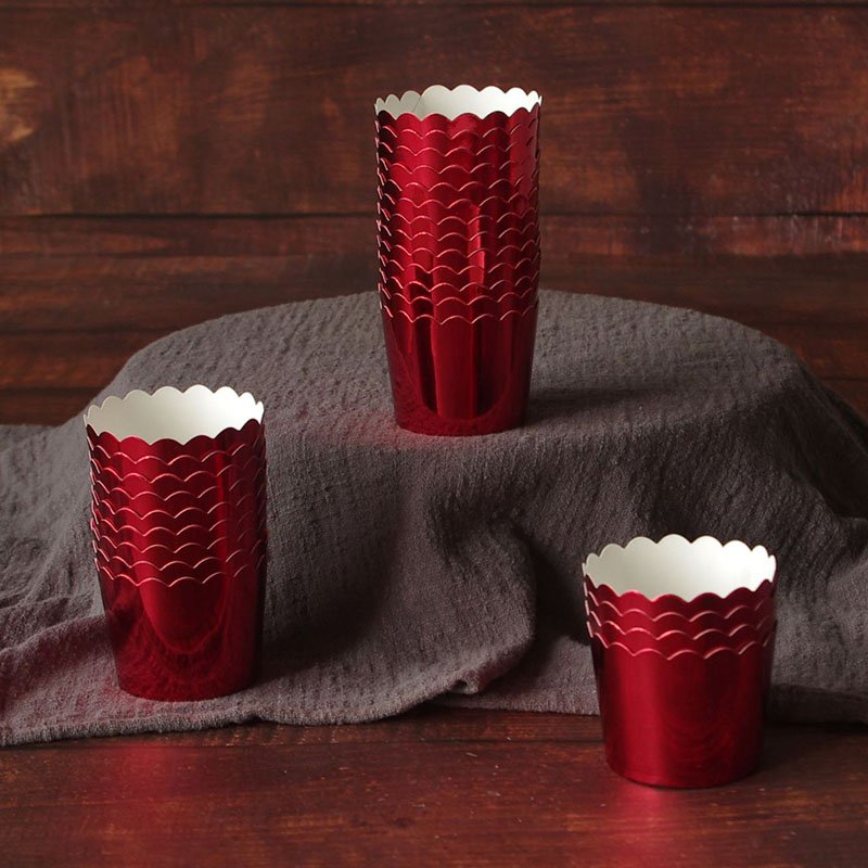Blue Foil Paper Muffin Baking Cups Red foil paper muffin cupcake liner