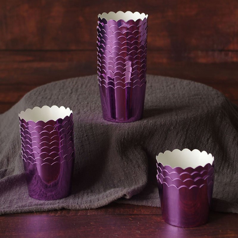 Blue Foil Paper Muffin Baking Cups Purple foil paper muffin baking cup