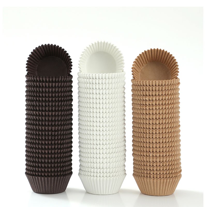 Cupcake Liners Natural Brown White natural brown white greaseproof paper cupcake liners