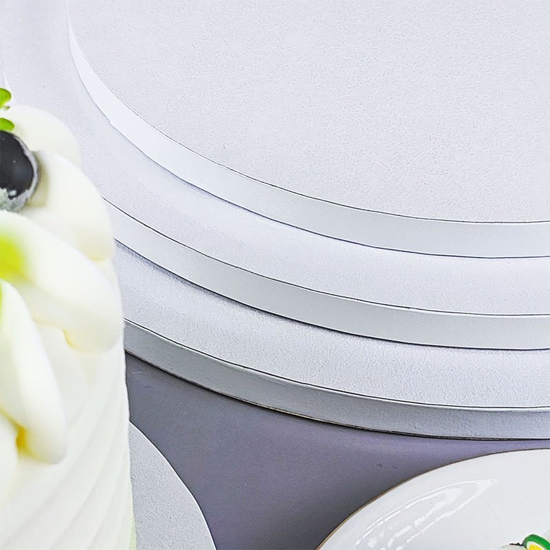 White Round Cake Drums White cake drums thickness 12mm