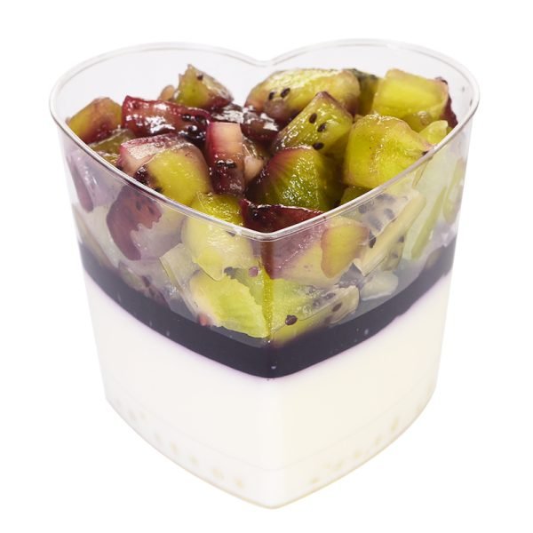 135ml heart shaped dessert cups