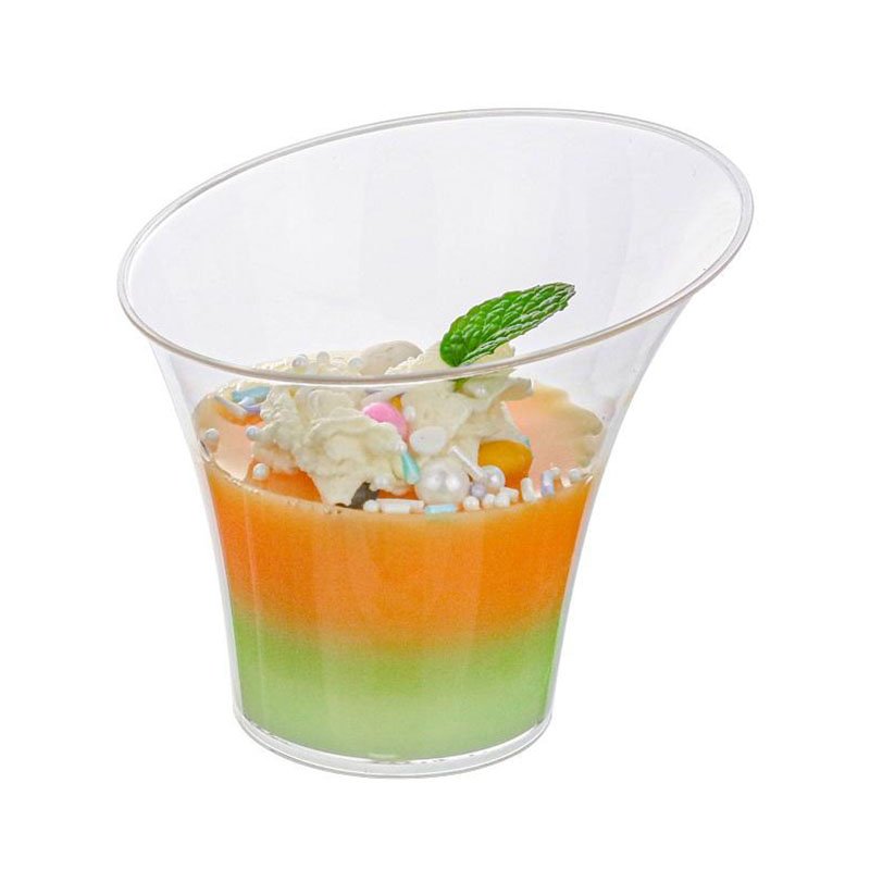 Clear Plastic Serving Cups 135ml Clear plastic serving cups 135ml for dessert
