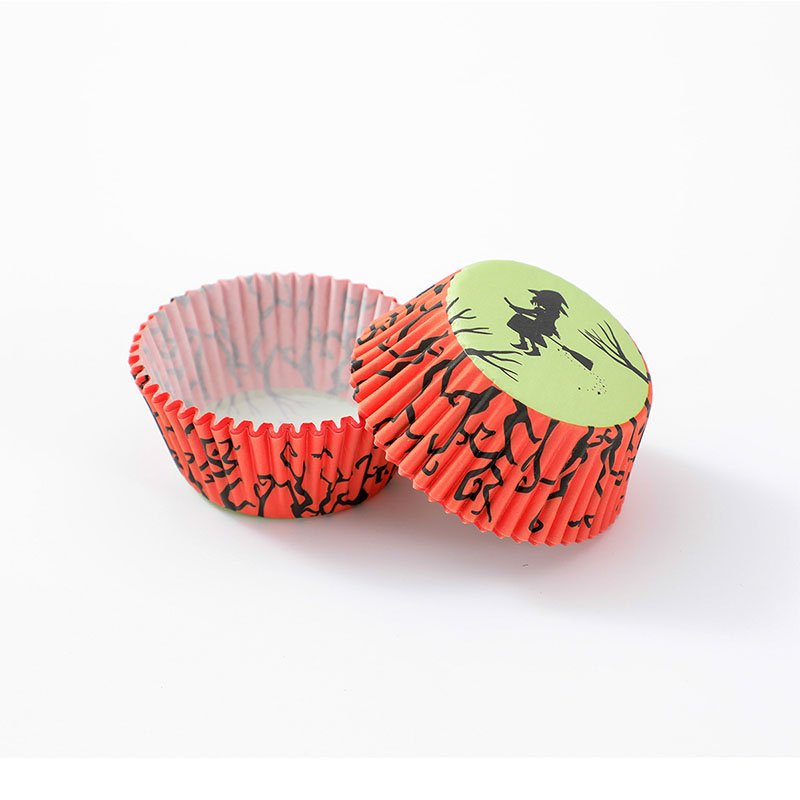 5cm paper cupcake liners for Halloween Festive colored paper baking cups for creepy cute cupcakes