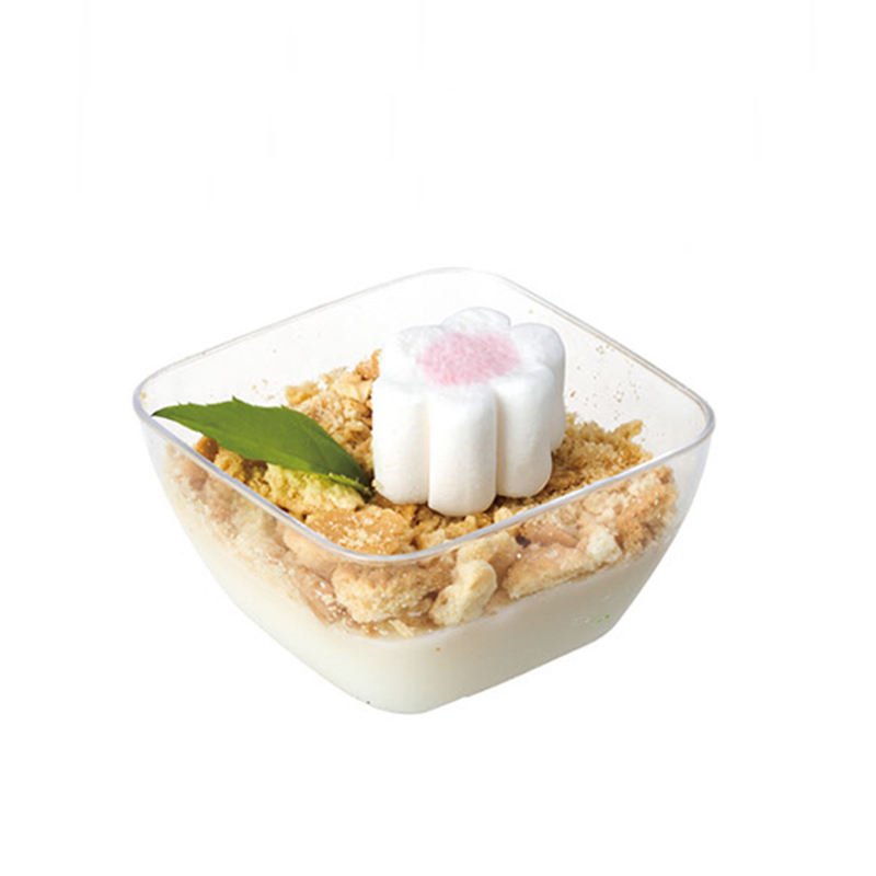 70ml Clear Square Bowl Party Serving Plastic Cup for Appetizers, Trifle 70ml clear square bowl party serving plastic cup for appetizers, trifle