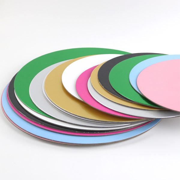 Assorted colors cake boards round