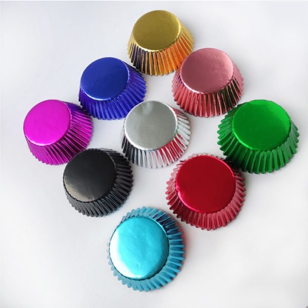 5Cm foil cupcake liners cupcake baking cups, 9 colors
