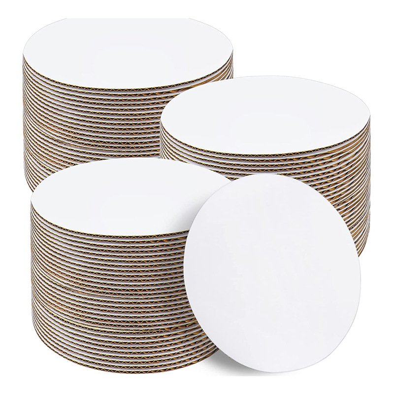 10 Inch White Cake Boards Round for Bakery Grease-resistant cake boards for multi-layer cakes, weddings & parties