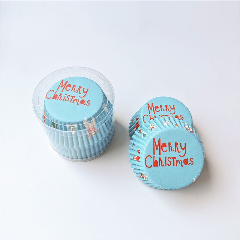 Christmas Dessert Cupcake Liners Christmas dessert cupcake liners blue