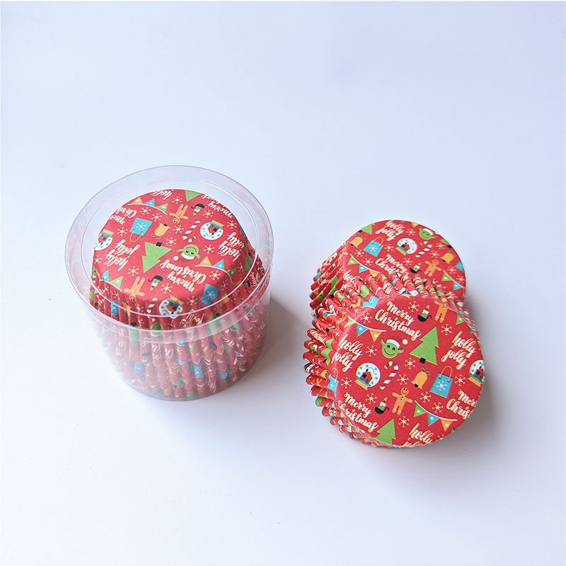 Christmas Dessert Cupcake Liners Christmas cupcake liners red