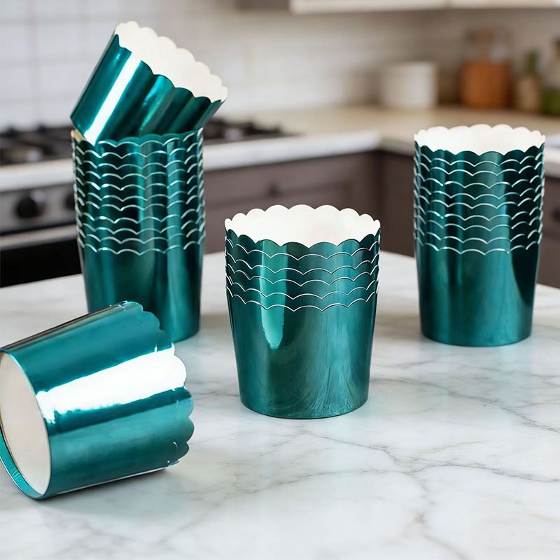 Foil Baking Cup 44 mm Size Foil paper cupcake for baking
