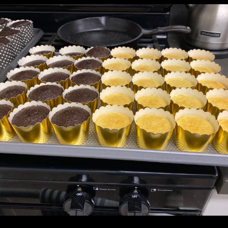 5cmx4.5cm Metallic Foil Cupcake Liners 5cm metallic foil cupcake liners for baking