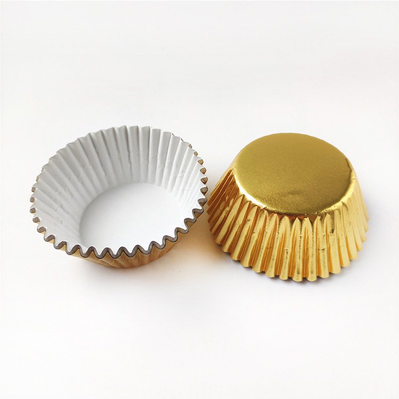 5Cm Foil Cupcake Liners Cupcake Baking Cups, 9 Colors Gold foil muffin cupcake wrappers, for Christmas holiday birthday party