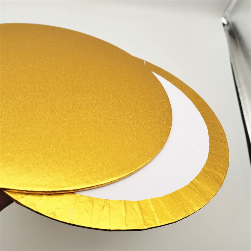 Golden Round Cake Circles Cardboard for Baking Cake 2mm thickness cardboard cake base