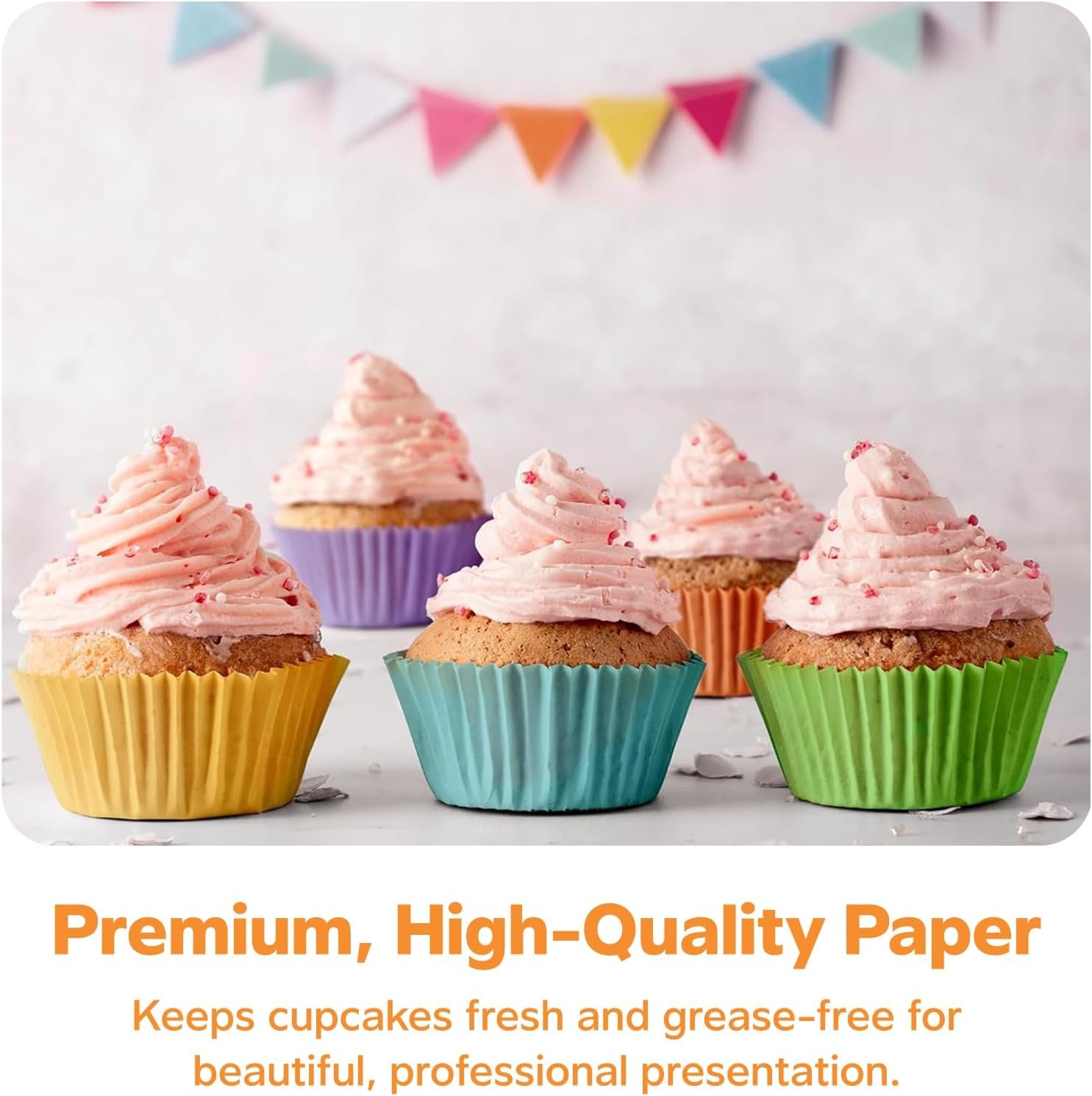 greaseproof cupcake liners wedding display