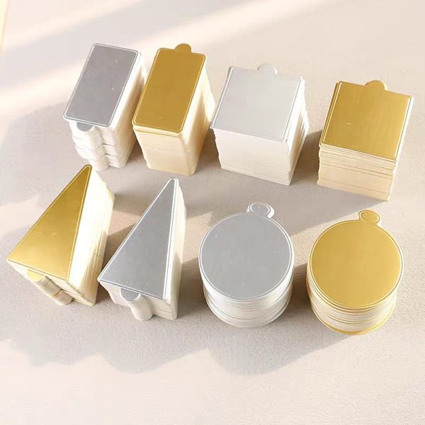 Mini cake board mousse cake cardboards golden