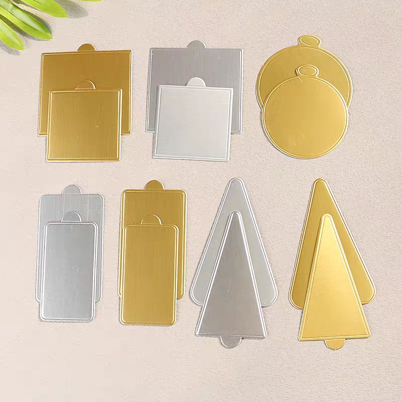 Mini Cake Board Mousse Cake Cardboards Golden Versatile cupcake bases & dessert displays, perfect for parties