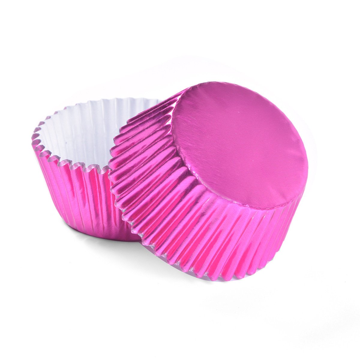 Green Foil Cupcake Liners for Different Parties, Weddings Good quality 5cm pink foil cupcake liners
