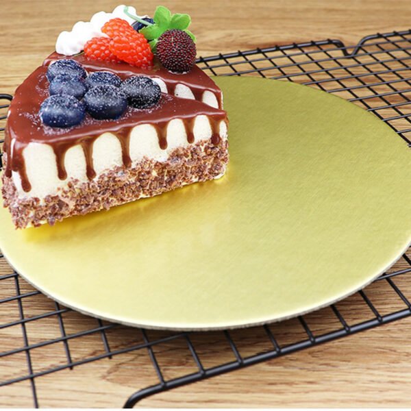Round cake plates gold for cakes