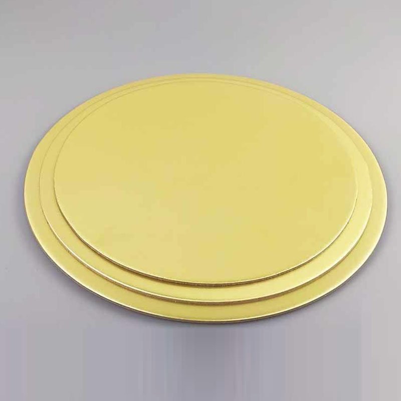 Round Cake Boards Cake Plates Gold Cardboard cake plates gold in 8inch, 10inch, 12inch