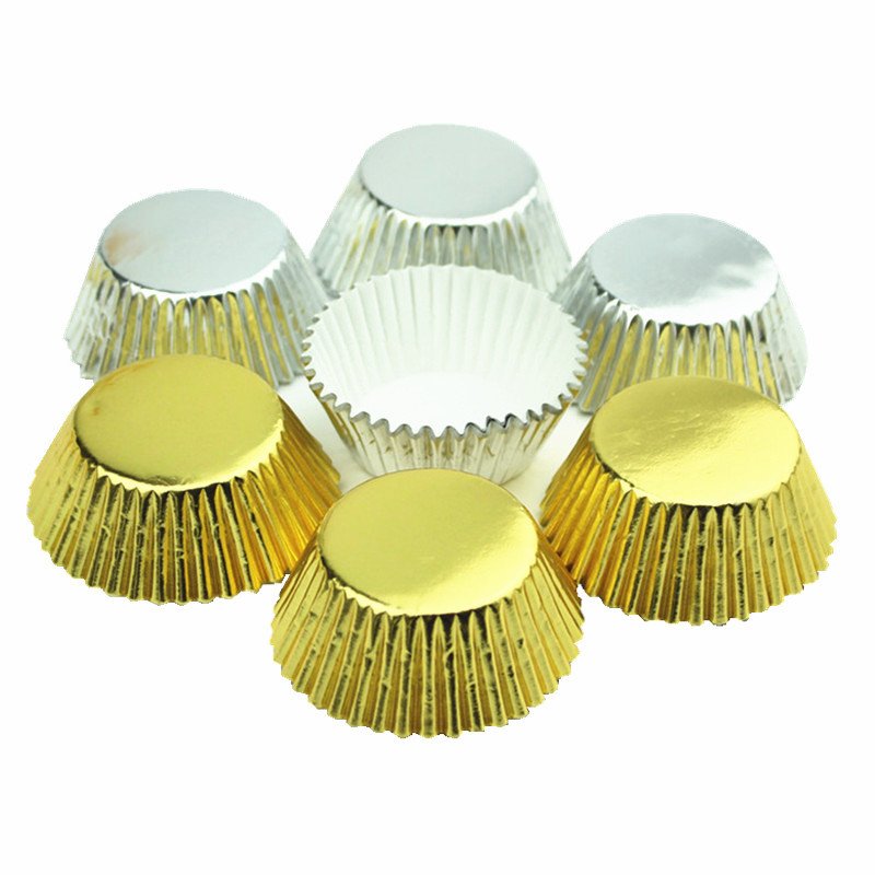 Navy Blue Foil Cupcake Liners 5cm for Wholesale Bakery Supply Wholesale foil cupcake liners 5cm – bulk aluminum baking cups for bakeries, cafes and catering services