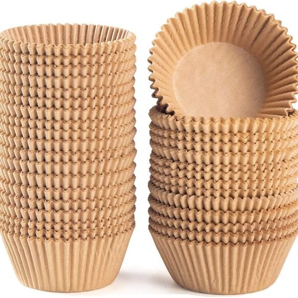 Natural paper cupcake liners