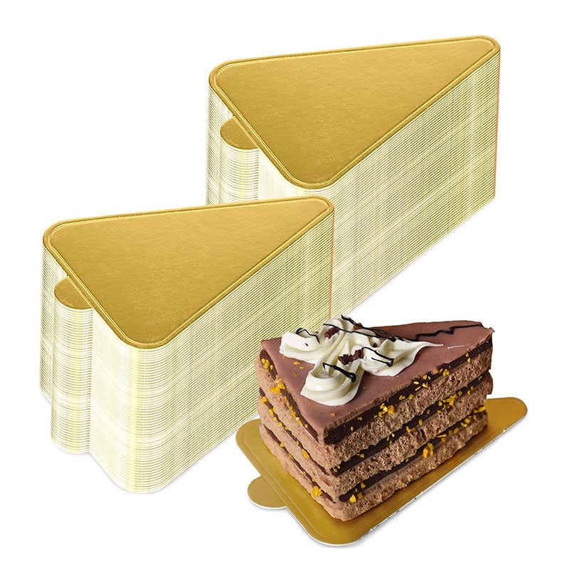 Mousse Cake Dessert Cardboards Triangle dessert display boards for bakeries, patisseries and catering