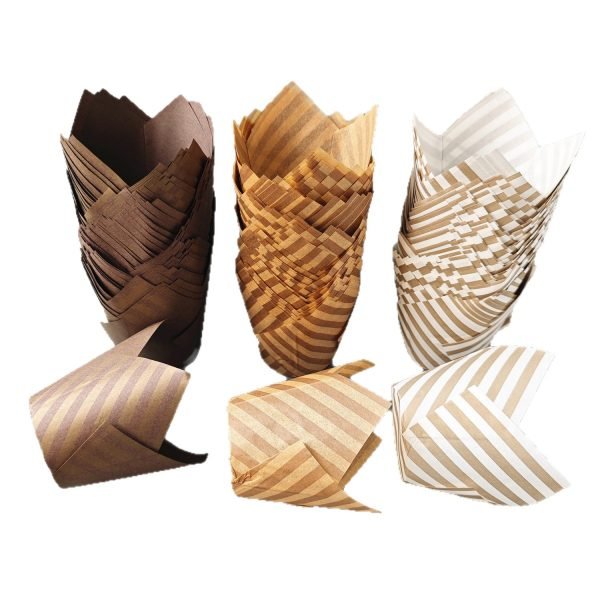 Tulip cupcake liners for baking