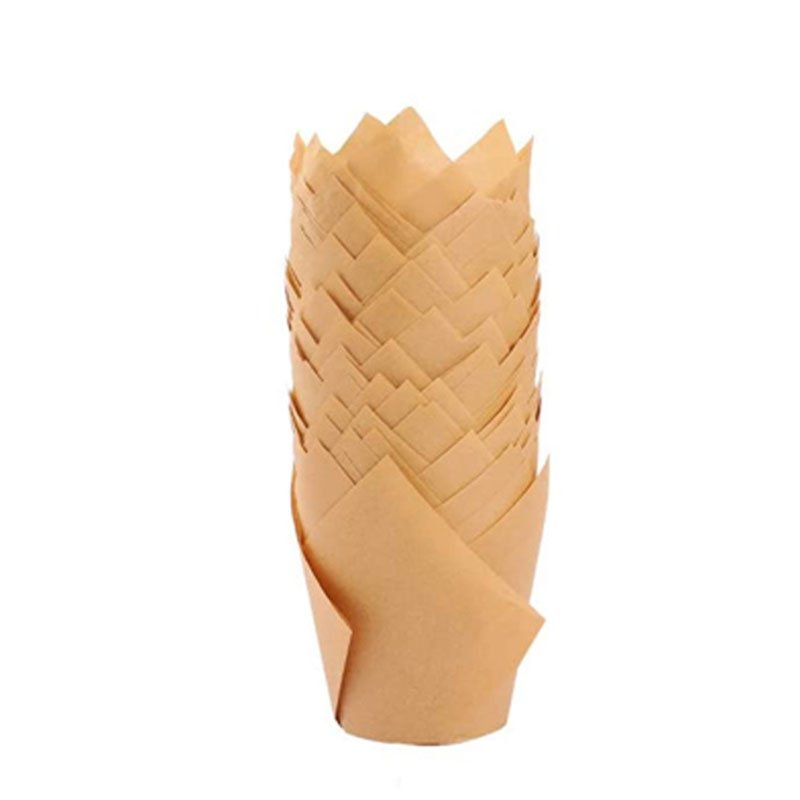 Tulip Baking Cups Paper Cupcake Wrapper Great for bridal showers and high tea events, these tulip cups add an air of sophistication to dessert tables.