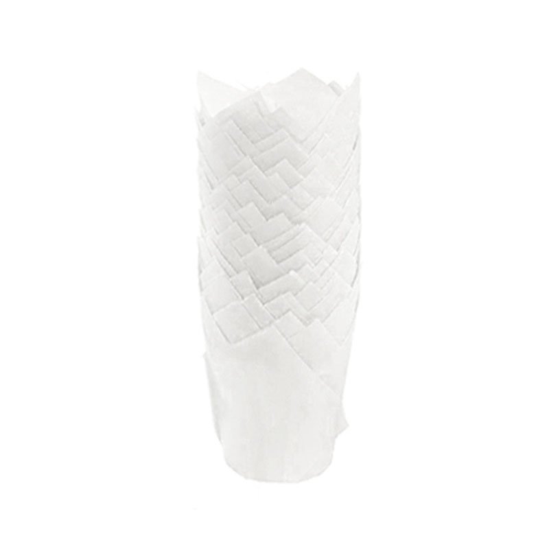 Tulip Baking Cups Paper Cupcake Wrapper Oil‑shield tulip baking cups, advanced coating stops grease bleed‑through, ensuring spotless outer surface.