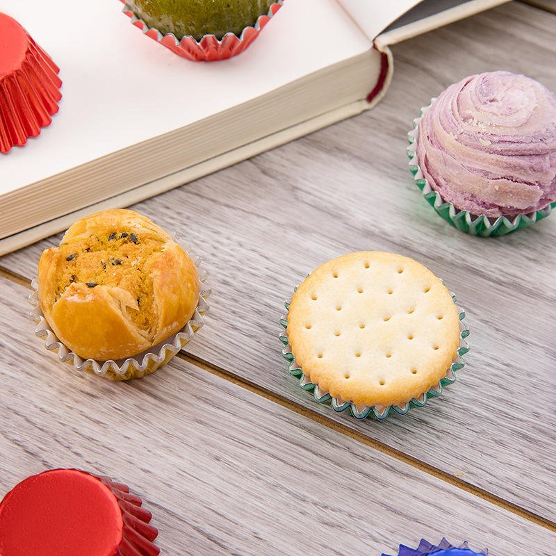 5cm Foil Cupcake Liners Assorted Colors for Baking 5cm foil cupcake liners assorted colors for baking parties and weddings