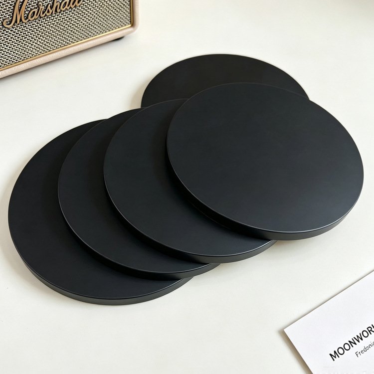 Custom 12 Inch Black Cake Drum Round Black cake drum flat lay – 12 inch round cardboard base for cake decorating and display