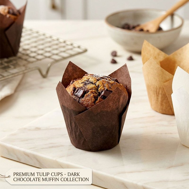 Elegant Tulip Baking Cups Paper Cupcake Liners Muffin for Wedding Party Cake Baking paper cups for muffins pastry & cake