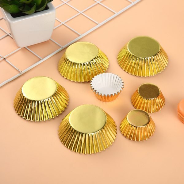 Gold Foil Muffin Cupcake Liners