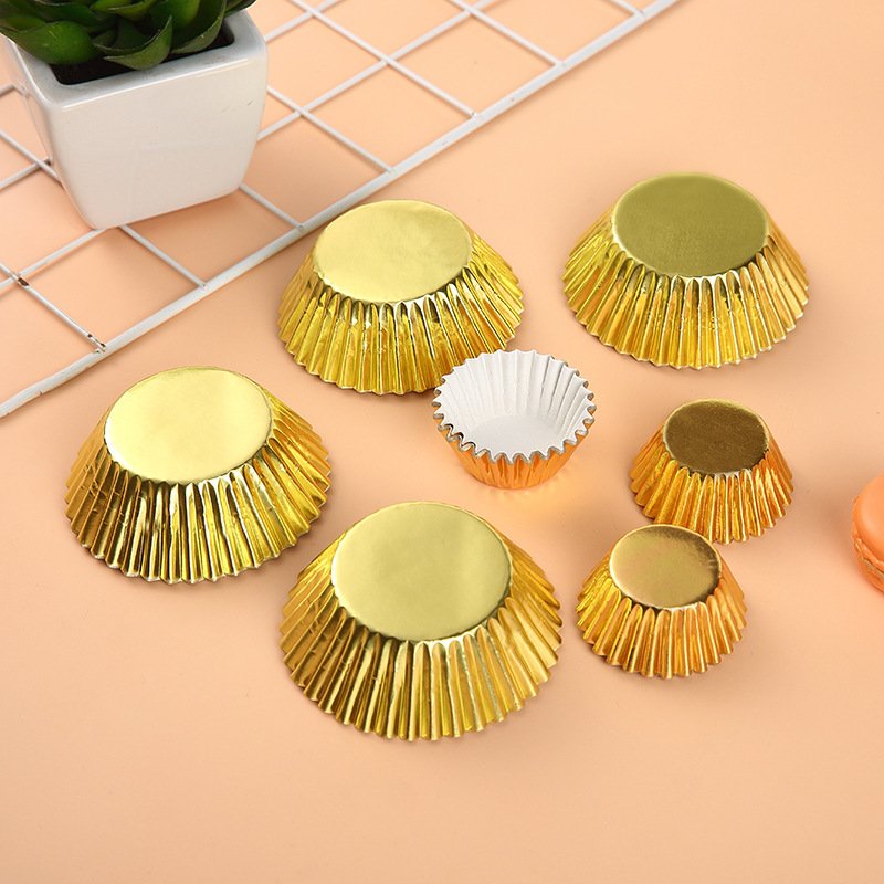 Gold Foil Muffin Cupcake Liners Gold Foil Muffin Cupcake Liners
